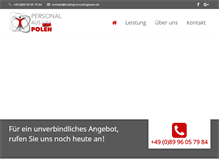 Tablet Screenshot of personal-polen.de